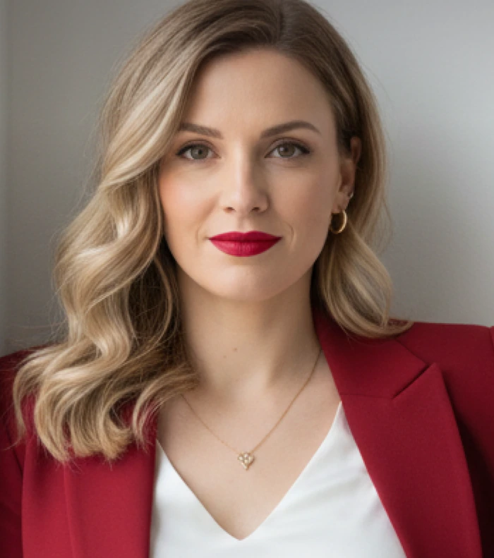 Cherry-red jacket from Beuniy’s app design